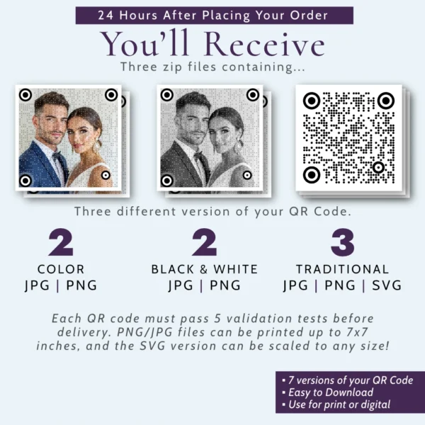 Engagement Photo Custom QR Code (Prestige Series) - Image 3