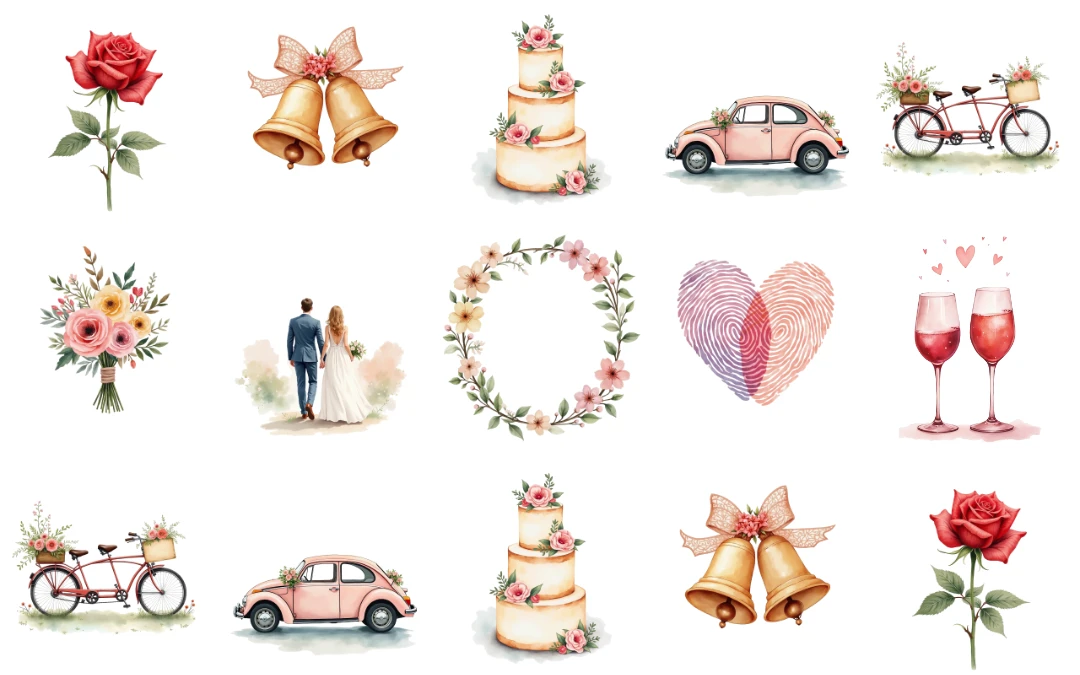 Wedding Clip Art Done Right: Creative Ideas + 10 Free PNGs to Download